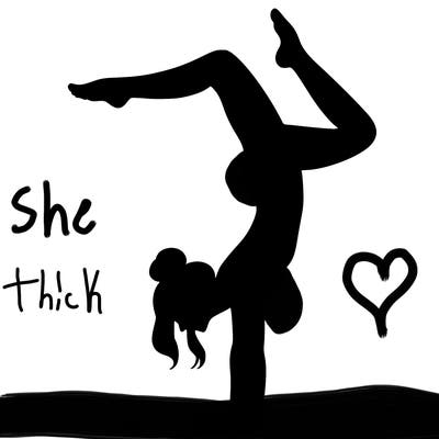 a woman doing a handstand