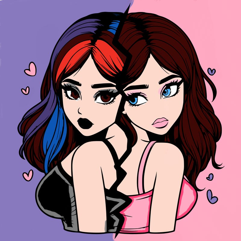 realistic girl split