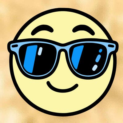 emoji with sunglasses