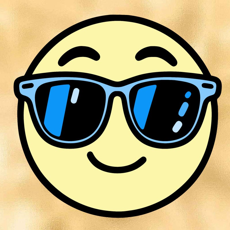 emoji with sunglasses