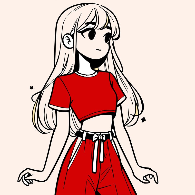 girl in a cute crop top