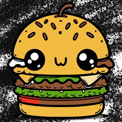 burger cute