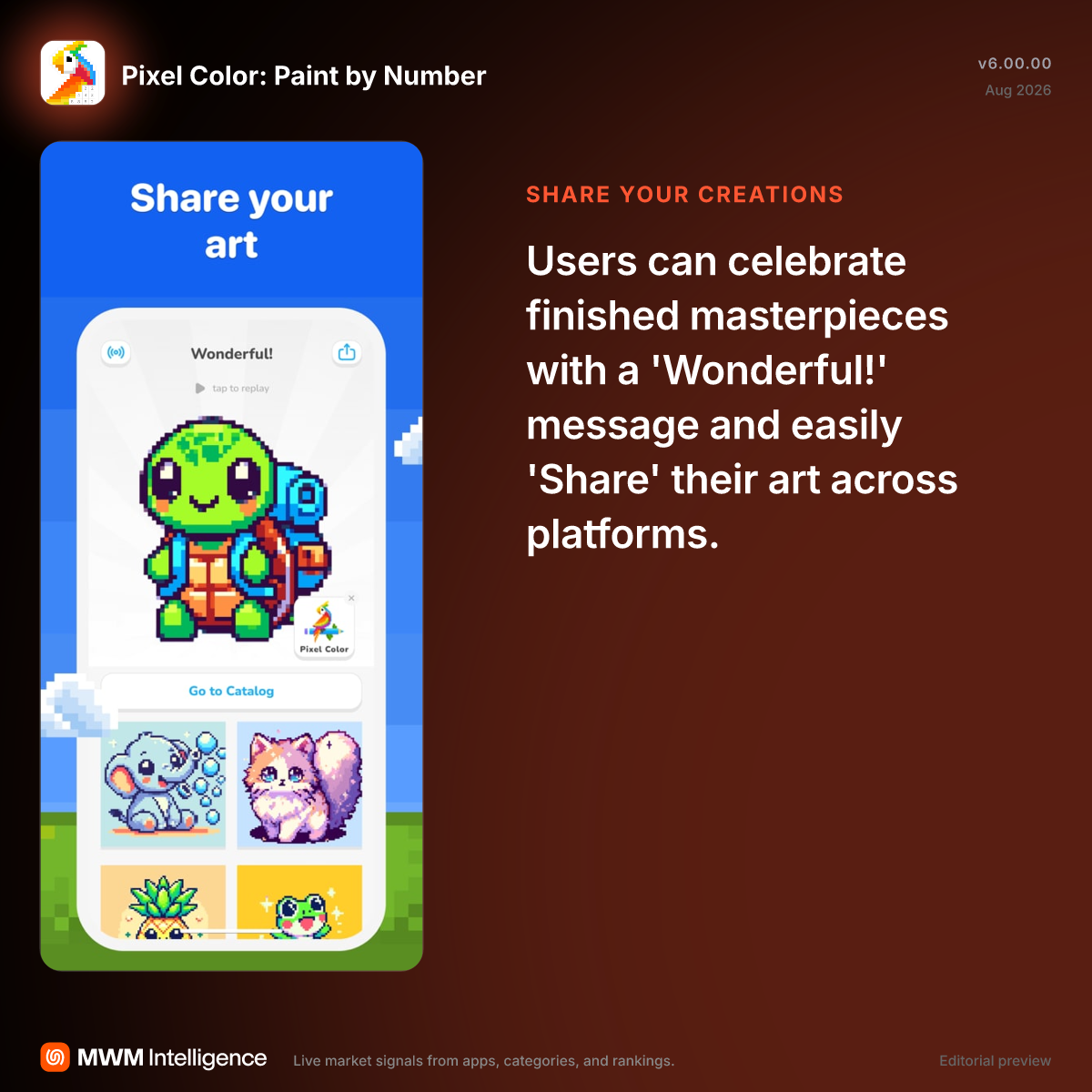 Pixel Color: Paint by Number - Entertainment App | MWM