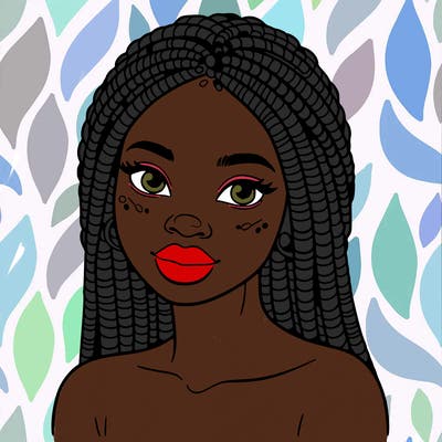 african woman with fulani braids