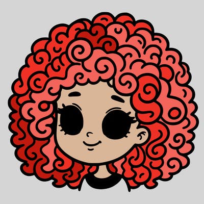 curly hair girl