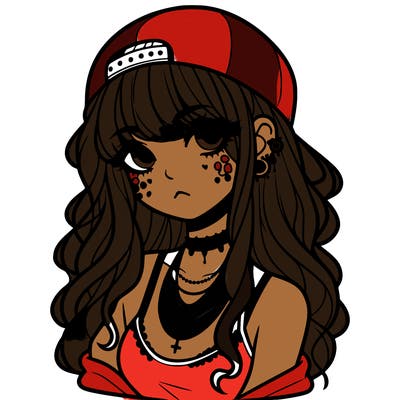 scene girl aesthetic