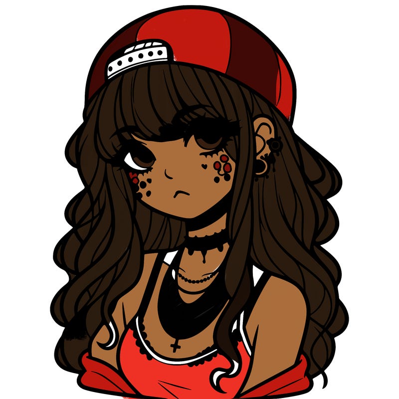 scene girl aesthetic