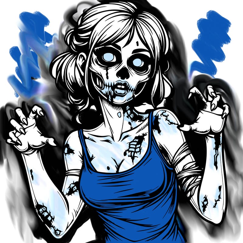 realistic zombie girl