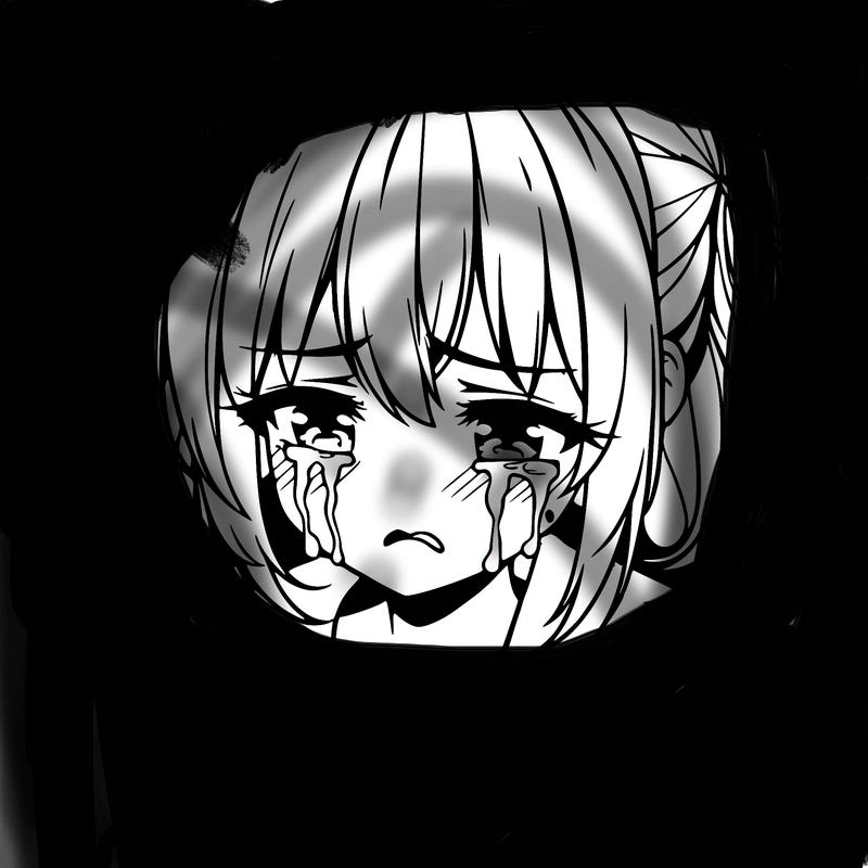 anime girl crying