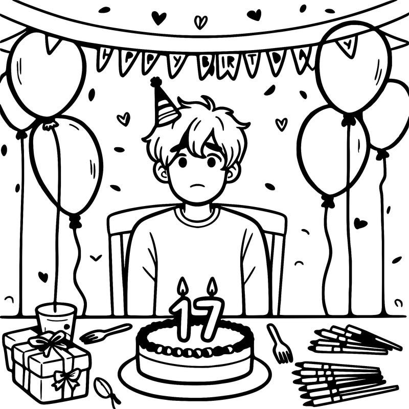 a 17-year-old boy's birthday party