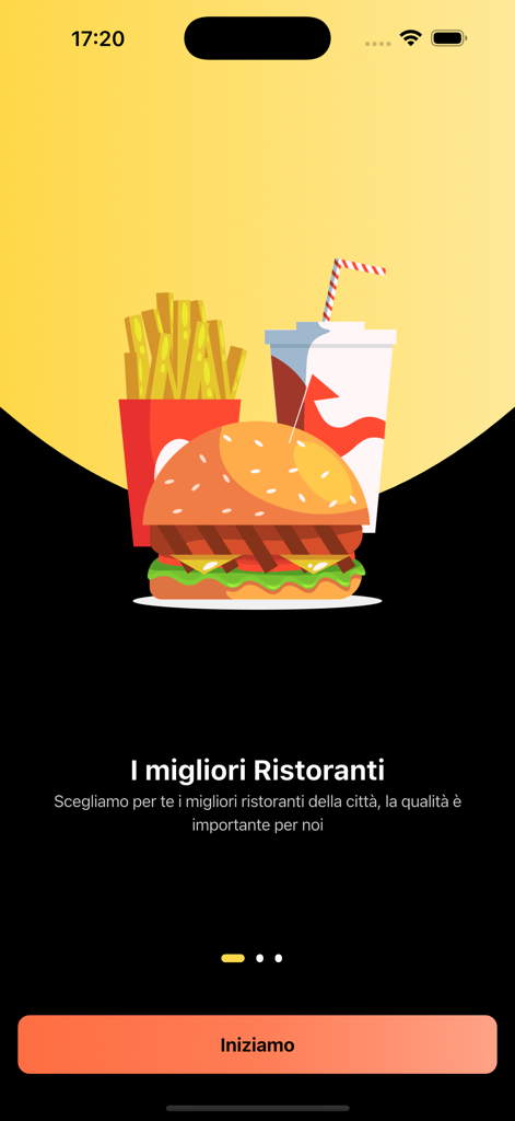 Flash Manager - Flash Manager onboarding screen highlighting the selection of top restaurants for delivery management