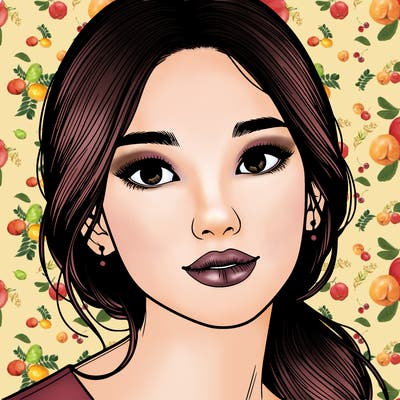 beautiful realistic asian woman