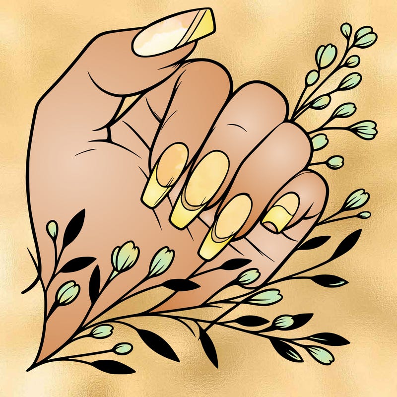 nails with french tip