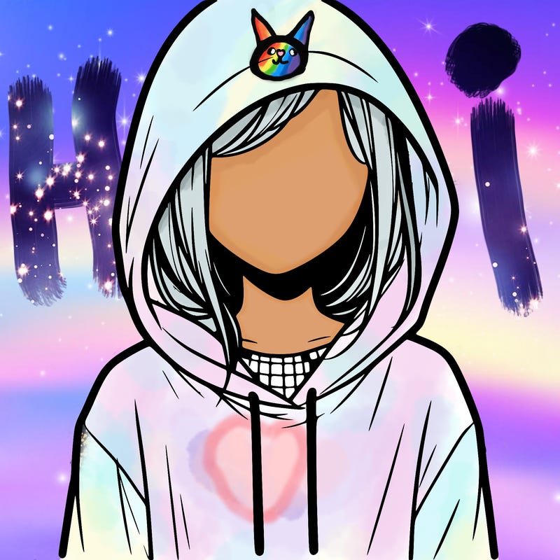 faceless girl in hoodie