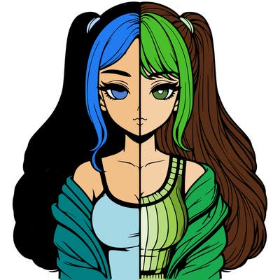 realistic girl split