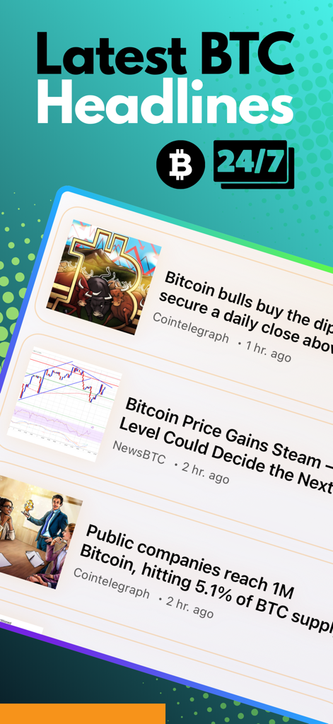 Bitcoin Live Price & Portfolio - 最新のビットコインニュースの見出しと市場アップデートのフィード。