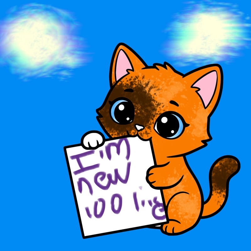 a small cat with a blank sheet of paper in its hand. the cat is sooooooo cute!