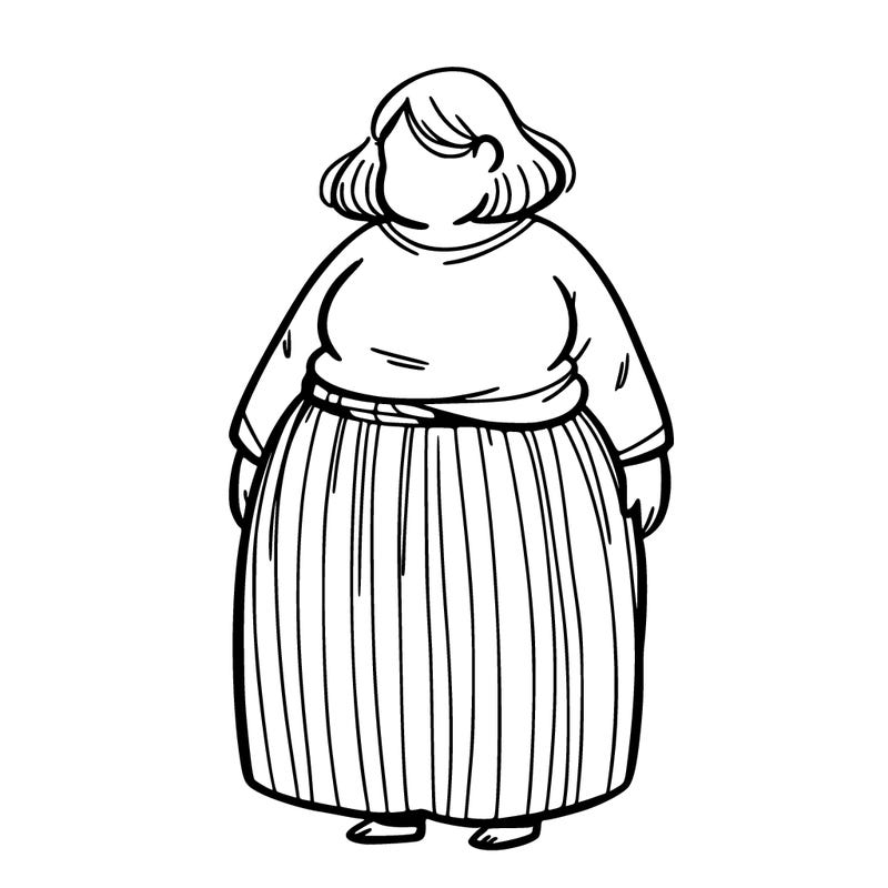 chubby woman
