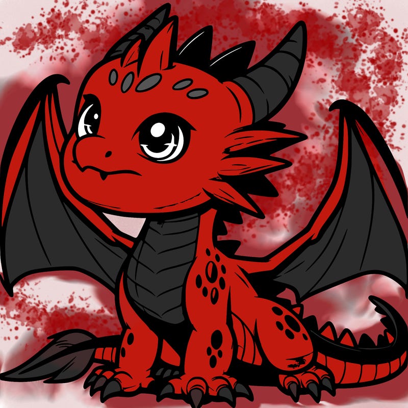 fierce baby night dragon