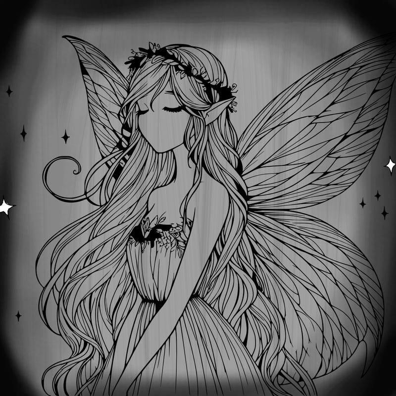 ethereal realistic fairy girl