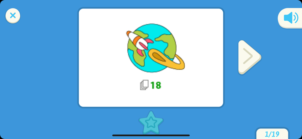 Weltraum-Thema Zeichen-Tutorial-Oberfläche, die eine Rakete zeigt, die die Erde umkreist