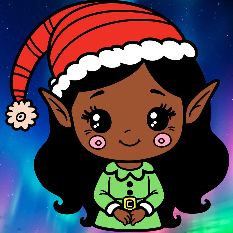 christmas elf girl