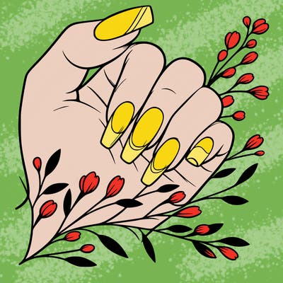 nails with french tip