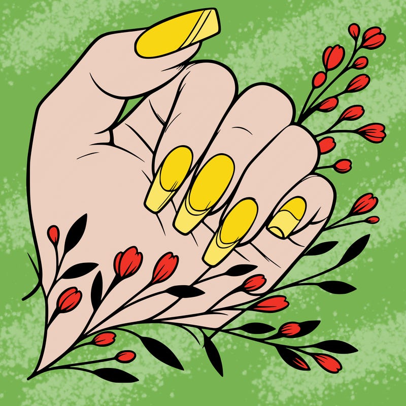 nails with french tip