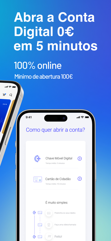 Best Bank - Interface do aplicativo Best Bank mostrando como abrir uma conta digital online em 5 minutos