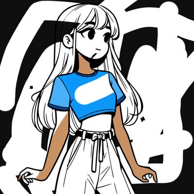 girl in a cute crop top