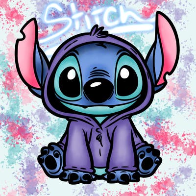 stitch in a dog costume