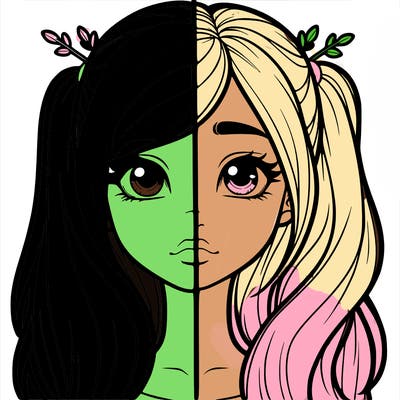 realistic girl split