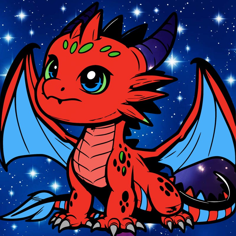 fierce baby night dragon