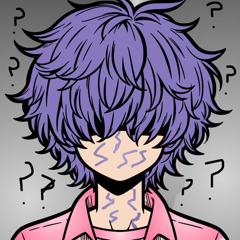 manga boy fluffy hair covering his eyes