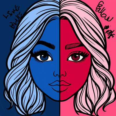 realistic girl split half