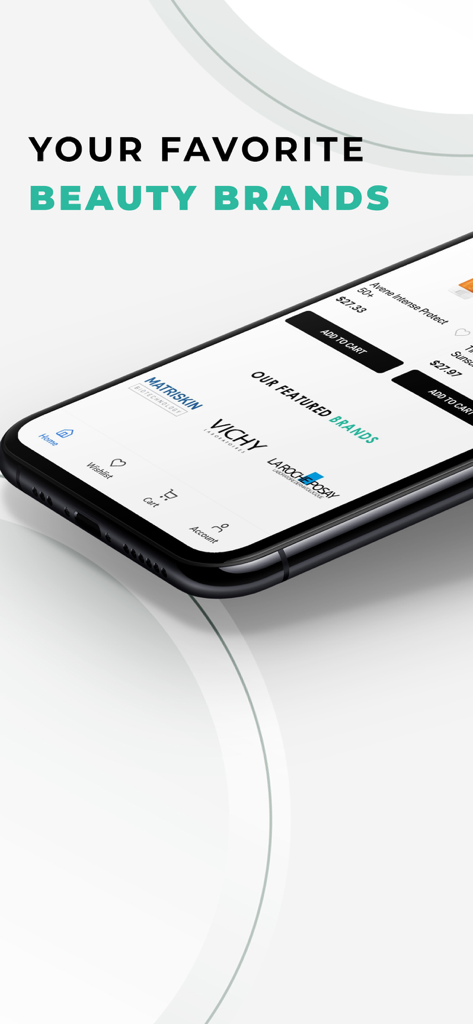 Sohati Care - VichyやLa Roche-Posayなどの特集美容ブランドを紹介するSohati Careアプリのモバイル画面。