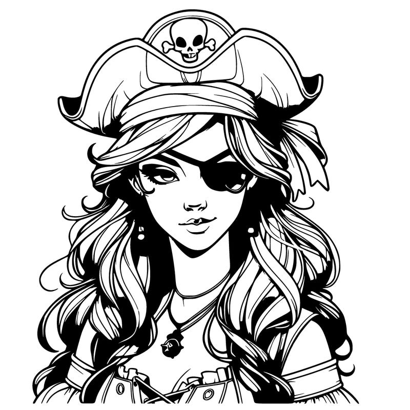 realistic pirate that’s a girl