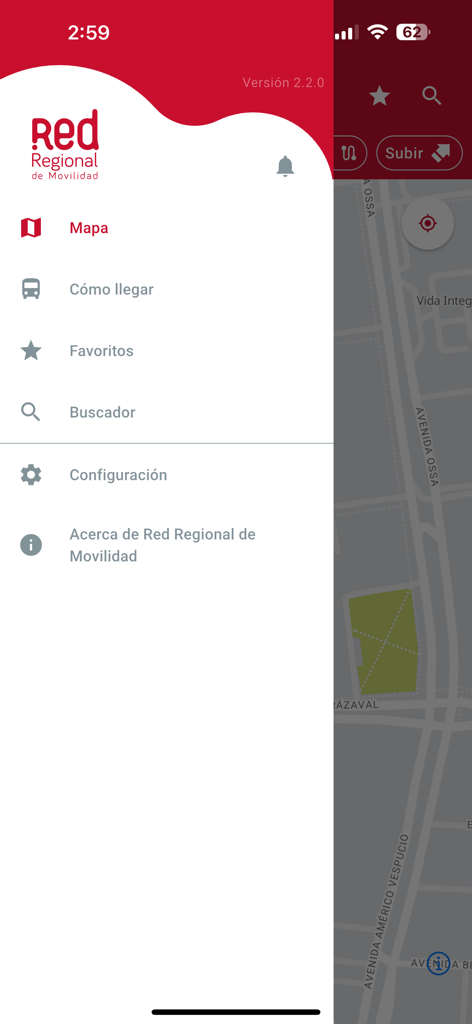 Red Regional - Navigation App | MWM