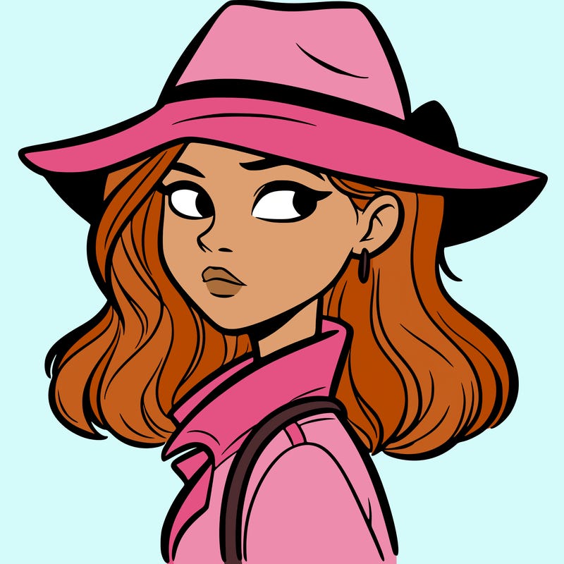 mysterious girl looking sideways