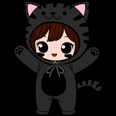 girl with cat suit