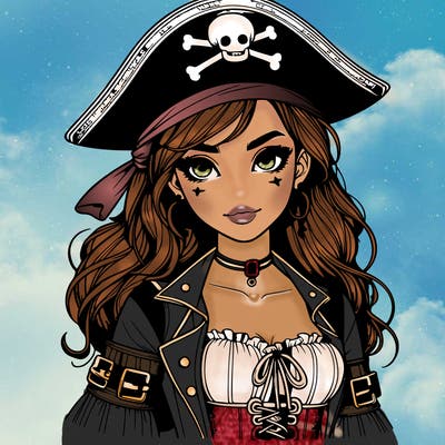realistic pirate girl