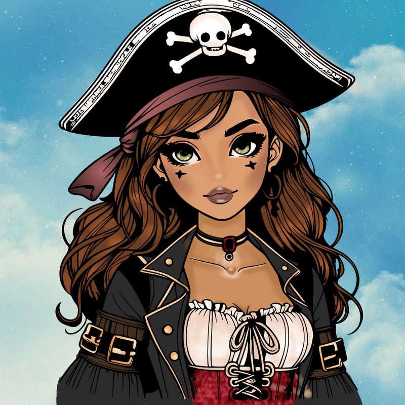 realistic pirate girl