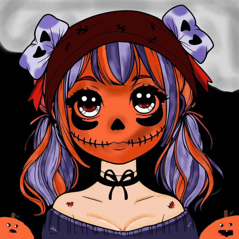 realistic girl halloween