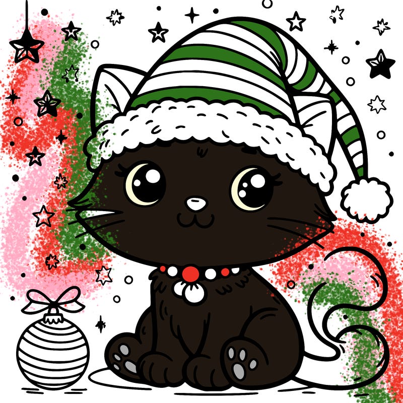 cat christmas
