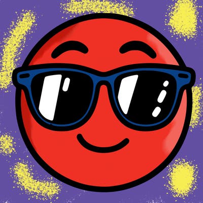 emoji with sunglasses