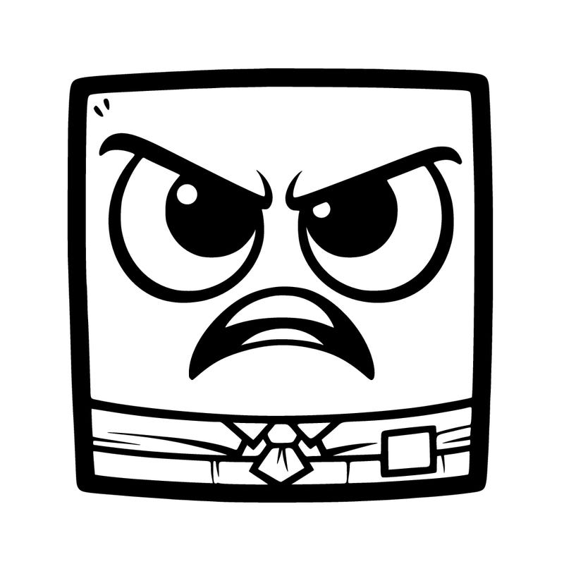 inside out anger square head