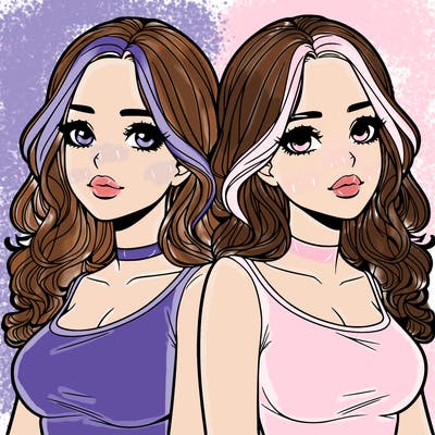 realistic twin sisters