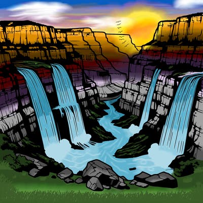 grand canyon waterfall