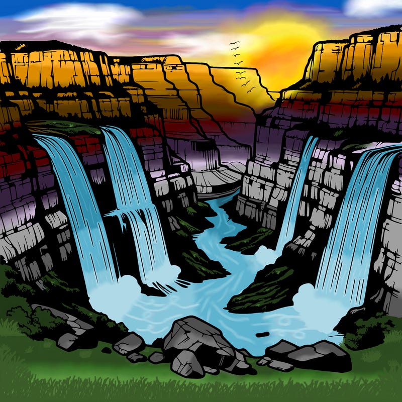 grand canyon waterfall