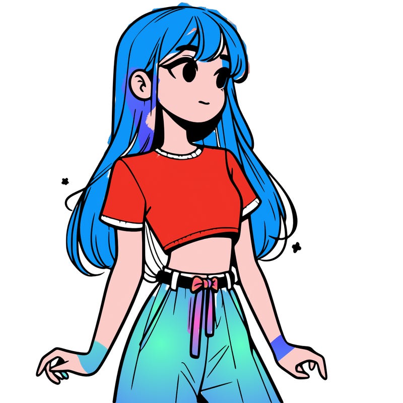 girl in a cute crop top